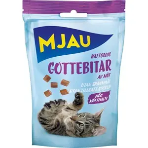 Begränsat erbjudande Kattgodis Mjau Gottebitar Nöt, 30 g