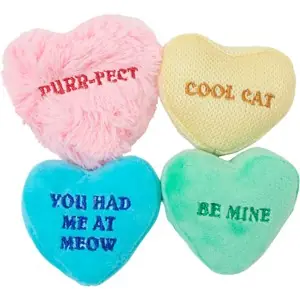Beställ idag Kattleksak Rosewood Catnip Sweethearts 4-pack