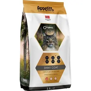 Snabb frakt Kattmat Appetitt Shiny Coat, 2,5 kg