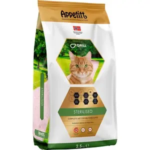 Kattmat Appetitt Sterilised, 2,5 kg Outlet