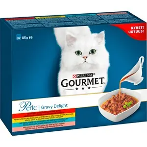 Utförsäljning Kattmat Gourmet Perle Menybox Gravy Delight, 8 x 85 g