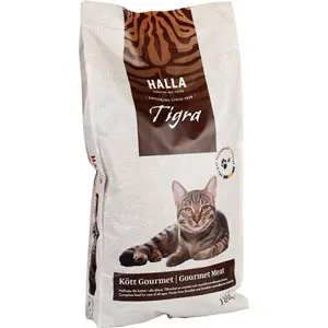Kattmat Halla Tigra Kött Gourmet 10kg Populärt val