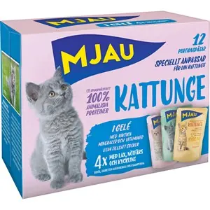 Kattmat Mjau Menybox Kattunge, 12 x 85 g Lågt pris