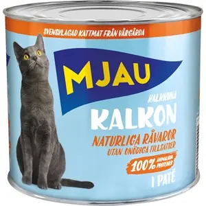 Kattmat Mjau Paté Kalkon, 635 g Endast denna vecka