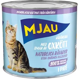 Kattmat Mjau Paté Oxkött, 635 g Erbjudande