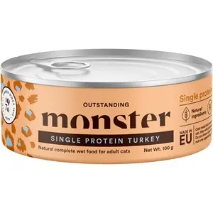 Beställ idag Kattmat Monster Cat Adult Single Protein Turkey, 100 g