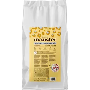 Snabb leverans Kattmat Monster Cat Original Adult Chicken/Turkey 14 kg