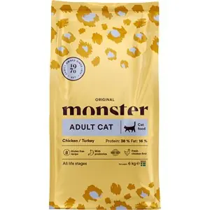 Beställ idag Kattmat Monster Cat Original Adult Chicken/Turkey 6 kg