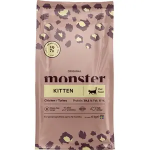 Billigare Kattmat Monster Cat Original Kitten Chicken/Turkey 6 kg