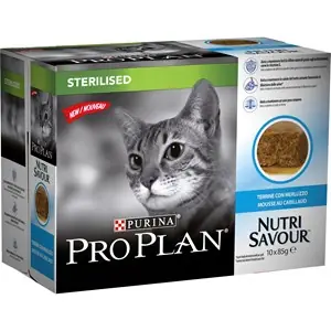 Begränsat erbjudande Kattmat Purina Pro Plan NutriSavour Sterilised Cod, 10x85 g