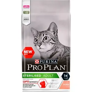 Beställ nu Kattmat Purina Pro Plan Sterilised Optisenses Salmon, 3 kg