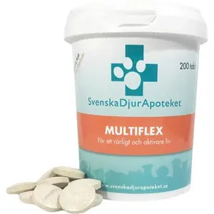 Kosttillskott Svenska Djurapoteket MultiFlex 200 tabletter Nedsatt pris