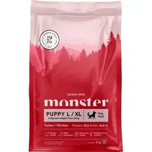 Valpfoder Monster Dog Puppy L/XL Turkey/Chicken, 2 kg Handla nu