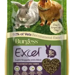 Excel Light Kaninfoder för Vuxna Kaniner - 2 kg Premium