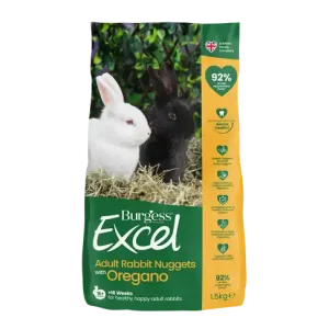 Rea Excel Oregano Kaninfoder för Vuxna Kaniner - 1,5 kg