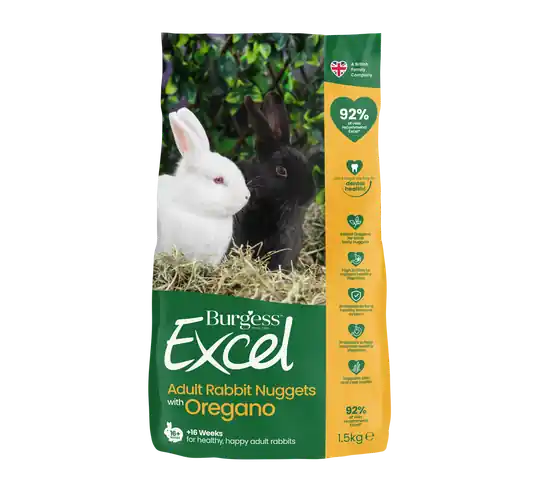 Rea Excel Oregano Kaninfoder för Vuxna Kaniner - 1,5 kg