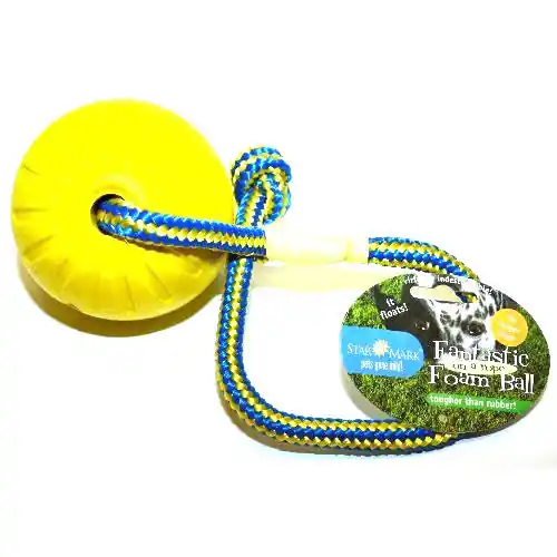 Foamball med rep - Large prisnedsättning