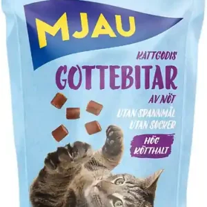 Gottebitar av nöt Kattgodis - 50 g Nyhet