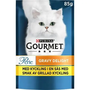 Gourmet Perle Delight Chicken Våtfoder - 26 st x 85 g I lager