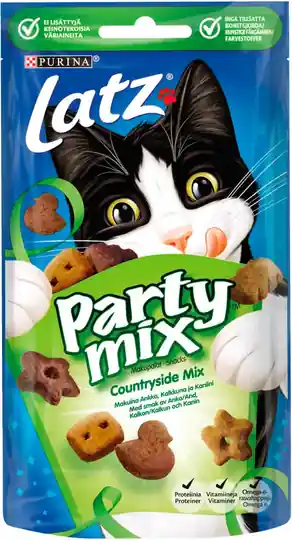 Populär Kattgodis Party Mix Countryside - 60 g