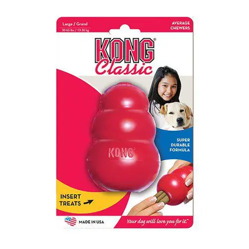 KONG Classic Röd Gummileksak - L Utförsäljning