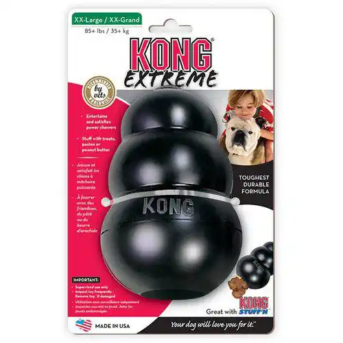 Rabatter KONG Extreme Svart Gummileksak - XXL