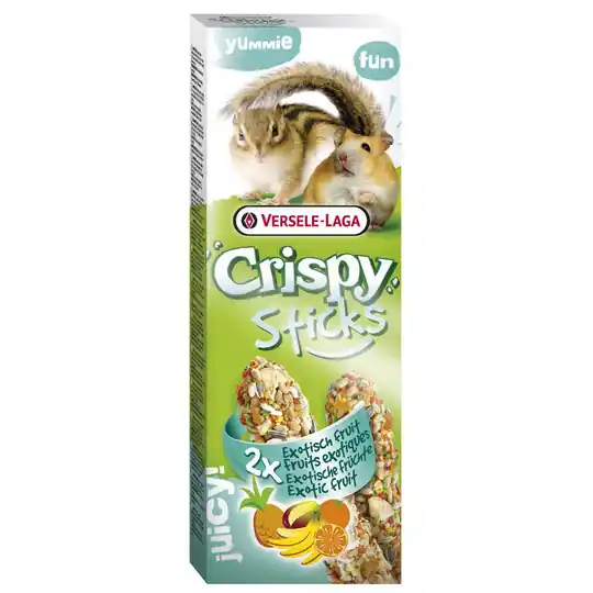 Snabb leverans Kräcker Hamster/Ekorre med Exotic Fruit - 2 sticks
