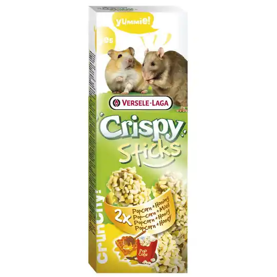 Begränsat antal Kräcker Hamster/Råtta med Popcorn & Honung - 2 sticks