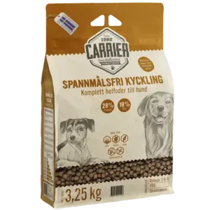 Extra rabatt Spannmålsfri Kyckling Hundmat - 3,25 kg