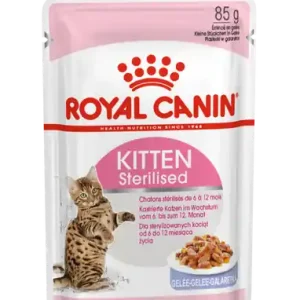Sterilised Jelly Kitten Våtfoder för kattunge - 12 x 85 g Begränsad tid