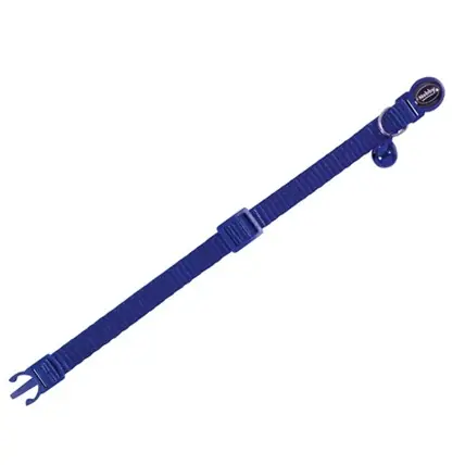 Endast idag Enfärgat katthalsband nylon Blå