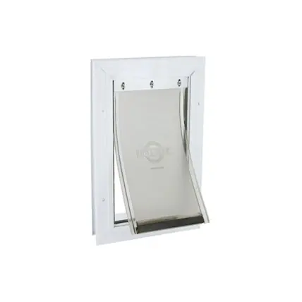 Beställ nu Hundlucka aluminium Vit S 600