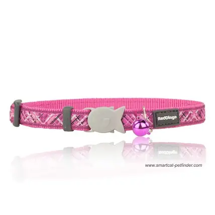 Snabb frakt Katthalsband Flanno Hot Pink