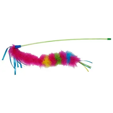 Kattleksak Cat Wand Colorful Feathers Billigare