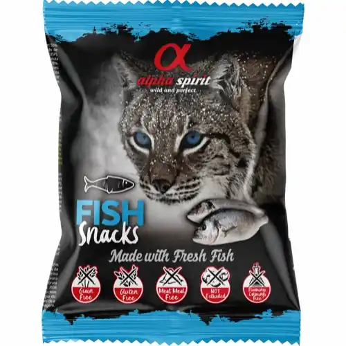 Alphaspirit CAT Fisk Snacks 50g Snabb frakt