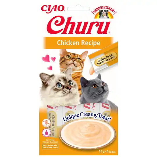 Expressleverans Churu flytande kattgodis - Kyckling