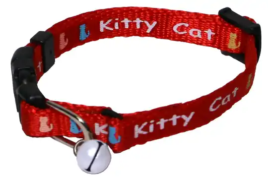 Endast idag Gibbon Katthalsband Kitty - Röd