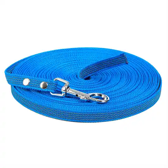 Fynd Globus Spårlina till hund, 15m x 15mm (Rosa)