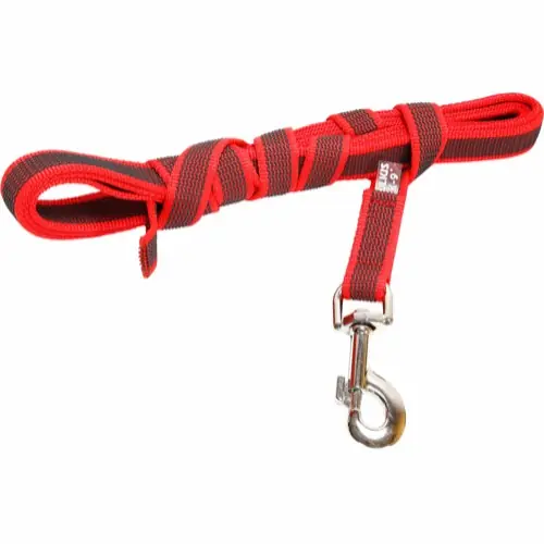 Julius-K9 Color & Gray® 20 mm Super-grip Koppel - Röd/5 m Trygg betalning