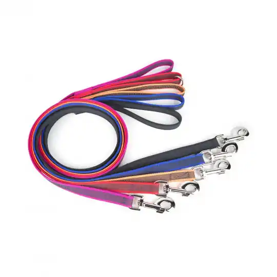 Rabatter Julius-K9 Color & Gray® 20 mm Super-grip Koppel med handtag - 5 m (Röd)