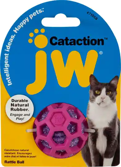 Sänkt pris JW Cataction Rasslande Boll Kattleksak