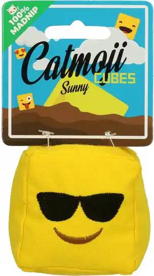 Begränsat erbjudande Kattleksak Catmoji Cubes Sunny 100% Madnip