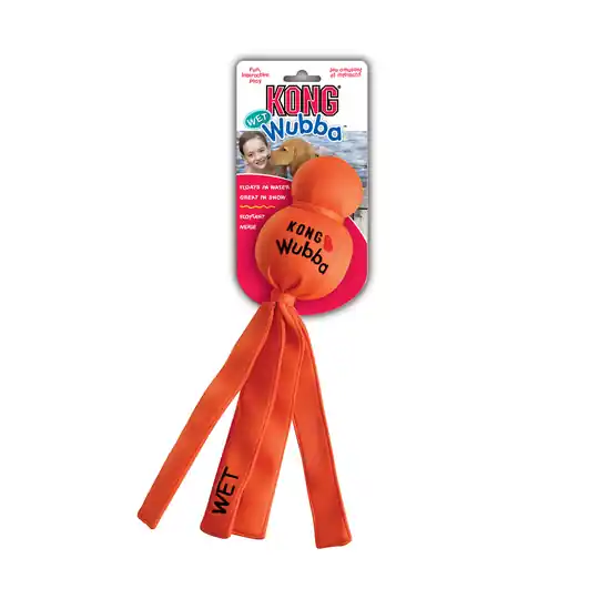 Extra rabatt Kong Wet Wubba vattenleksak för hund - X-Large