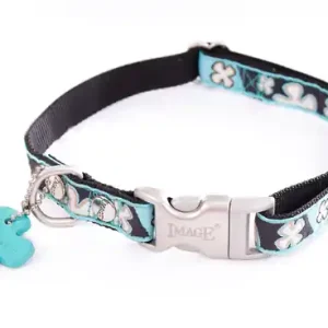 Begränsat erbjudande Martin Sellier Justerbart Nylonhalsband Hund- Bowxy blue (40 - 55 cm)