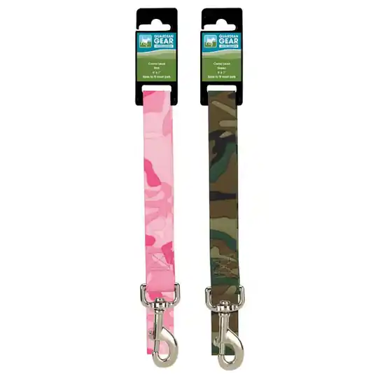 Billigare Nylonkoppel - Camo (120 cm x 16 mm) (Pink)