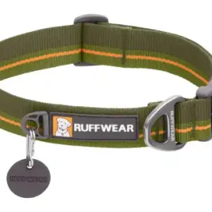 Begränsad tid Ruffwear - Flat Out Collar Hundhalsband - Forest Horizon (S = 28-36 cm)