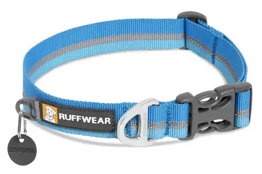 Beställ idag Ruffwear - Reflekterande Hundhalsband - Crag™- Blue Dusk (S = 28-36 cm)