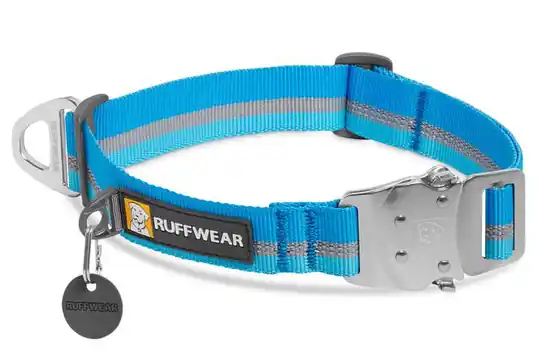 Ruffwear - Reflekterande Hundhalsband Top Rope - Blue Dusk (L) Kundfavorit