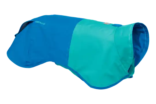 Endast denna vecka Ruffwear Sun Shower Regntäcke - Blue Dusk (S)