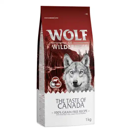 2 + 1 på köpet! 3 x 1 kg Wolf of Wilderness - Adult The Taste of Canada Sänkt pris